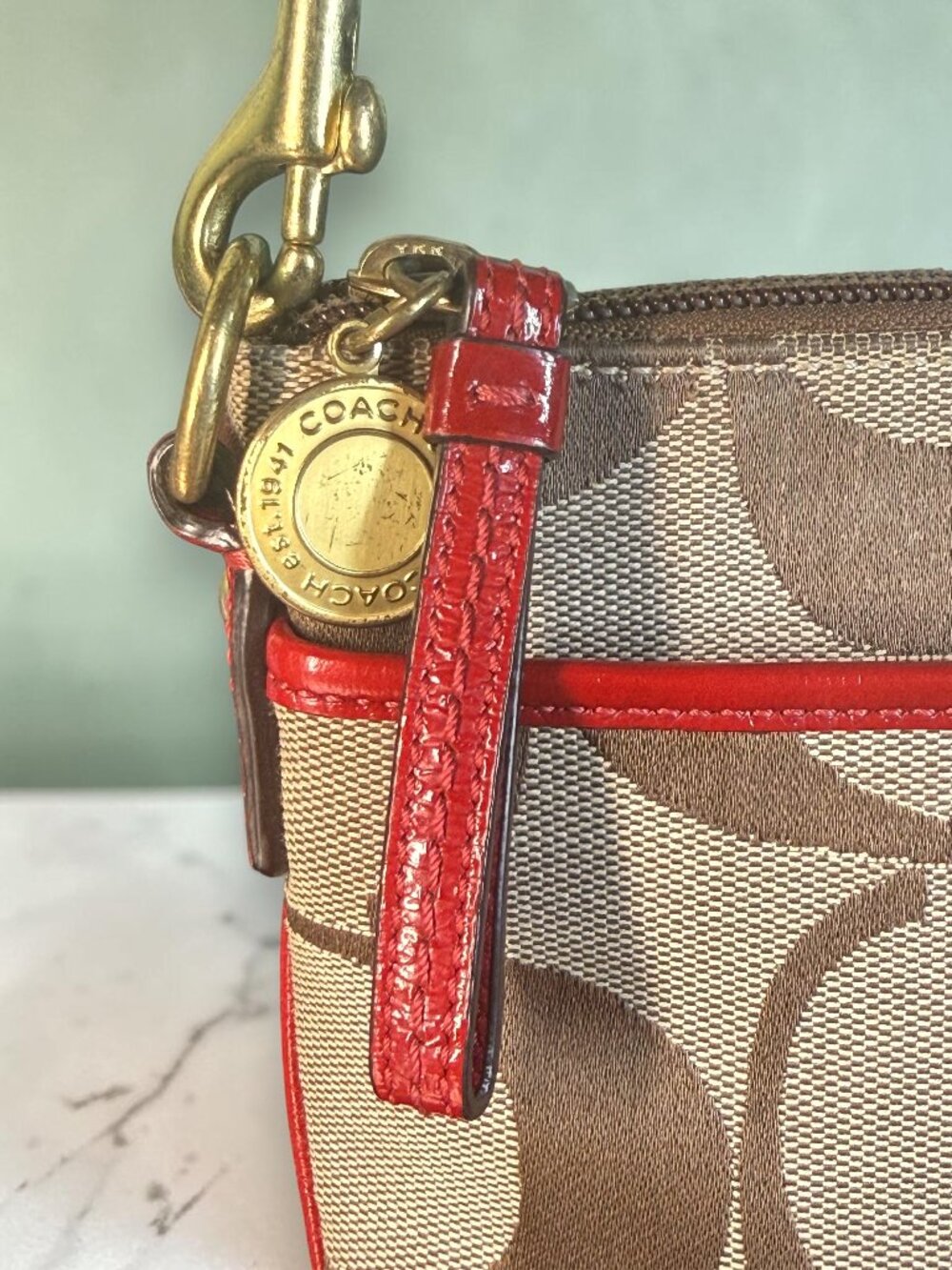 Coach Signature Stripe Swingpack Crossbody Shoulder Bag - Picture 3 of 16